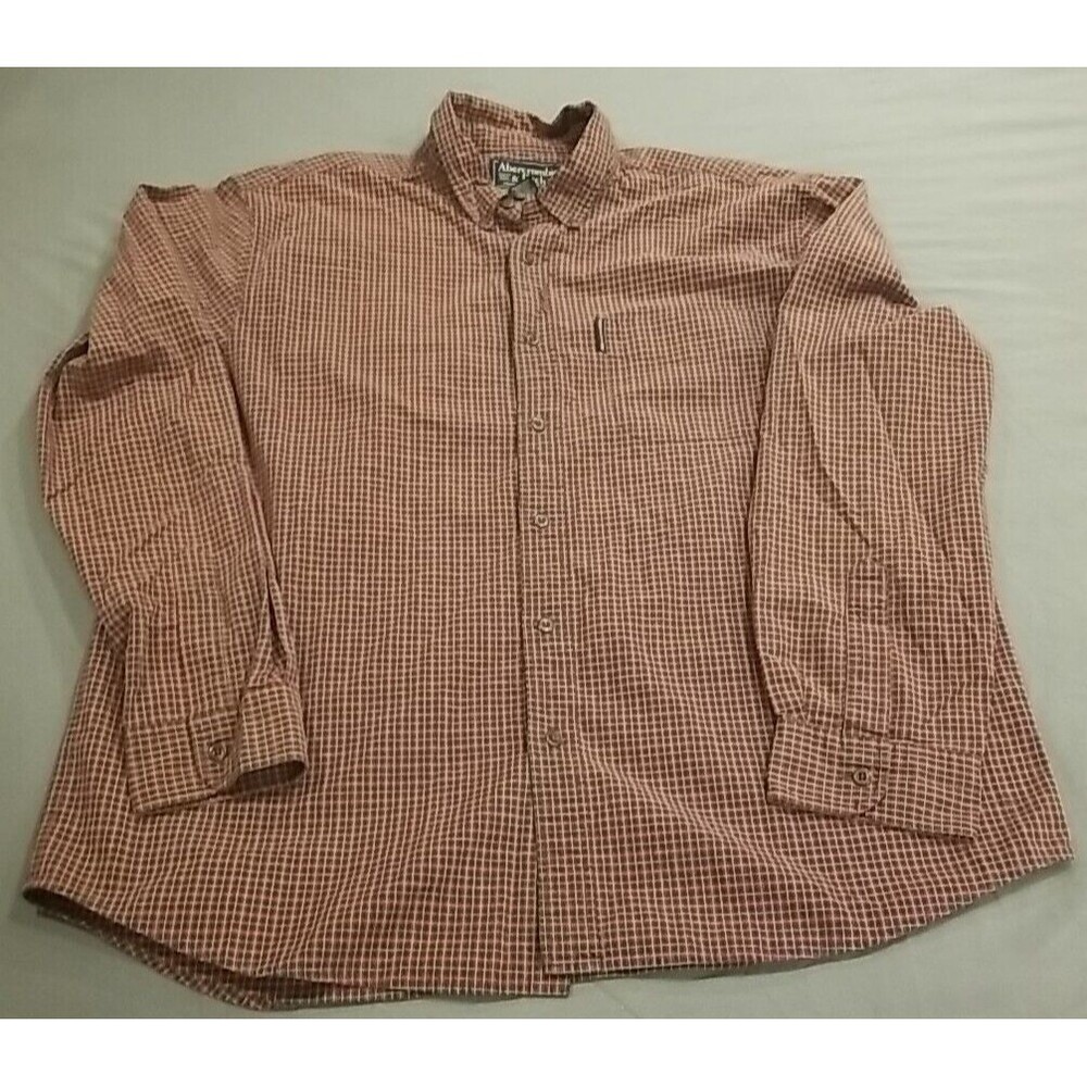 Abercrombie & Fitch Red Checkered Casual Button Down Shirt